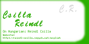 csilla reindl business card